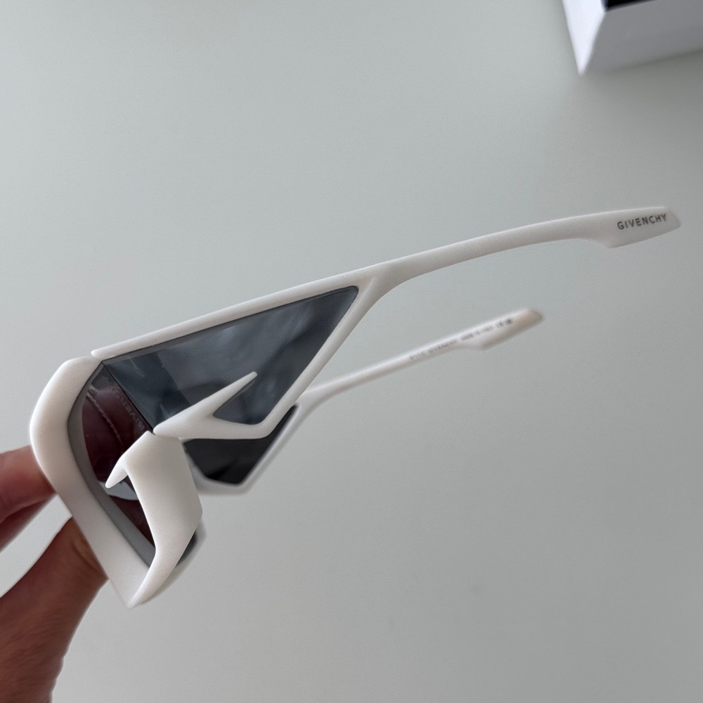 Givenchy Angular White Sunglasses - image 3